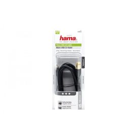   USB  - micro USB 1.8m összekötő  kábel, fekete, aranyozott csatlakozóval