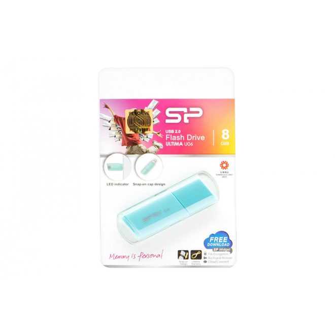 Silicon Power Ultima U06 8GB USB 2.0 Kék pendrive (SP008GBUF2U06V1B)