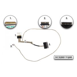   Lenovo IdeaPad Y50-70, Y50-80 (nem érintőkijelzős) gyári új FHD LCD kábel (5C10F78848, DC02001YQ00)