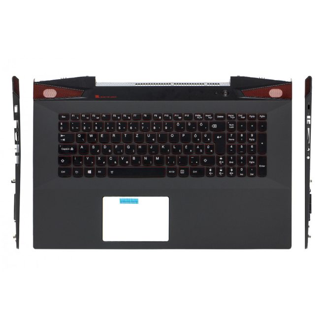 Lenovo IdeaPad Y70-70 gyári új fekete-piros háttér-világításos magyar billentyűzet modul (5CB0G59799)