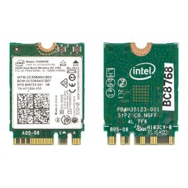   Intel Dual Band Wireless-AC 3165 használt Mini (half) PCI-e WiFi + Bluetooth 4.0 kártya (3165NGW)