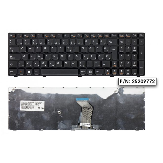Lenovo IdeaPad B570 fekete magyar Laptop billentyűzet
