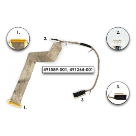   HP Compaq 6730s gyári új LCD kábel (15.4' WXGA) (491589-001, 491264-001)