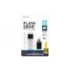 Platinet X-Depo 16GB ezüst-fekete pendrive USB Type-C adapterrel, PMFEC16S