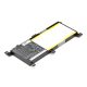 Asus X556 X556UF Laptop akkumulátor, gyári új, 2 cellás (5000mAh)