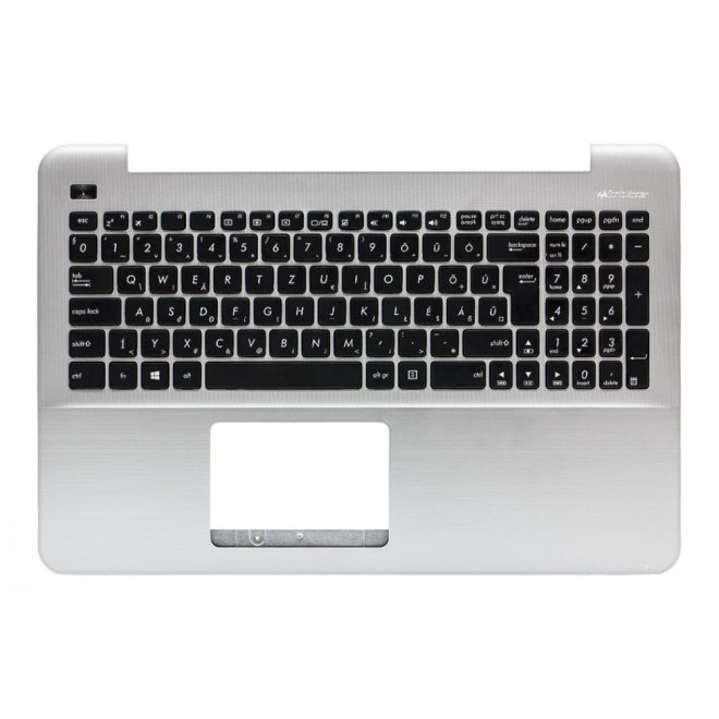 Asus X555 X555UJ ezüst-fekete magyar Laptop billentyűzet