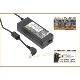   Fujitsu Amilo Pro V3405 19V 3,42A 65W-os gyári új Laptop töltő