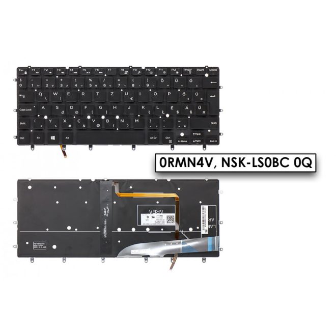 Dell Inspiron 13 (7347) fekete magyar Laptop billentyűzet
