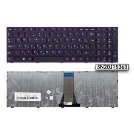   Lenovo IdeaPad 300-17ISK lila-fekete magyar Laptop billentyűzet