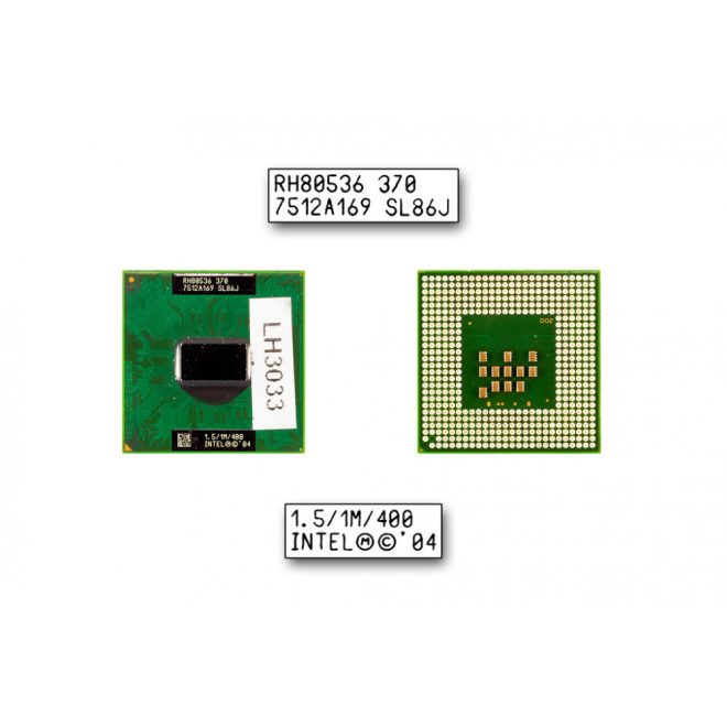 Intel Celeron M370 1500MHz használt CPU (SL8MM, SL86J)