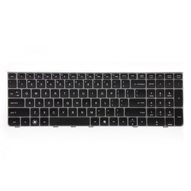 HP ProBook 4530s, 4535s, 4730s gyári új US angol ezüst-fekete billentyűzet (638179-001)