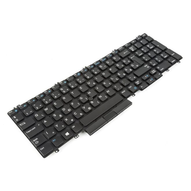 Dell Precision 7530, 7540, 7730, 7740 gyári új magyar keret nélküli háttér-világításos billentyűzet trackpointtal (0P1RPN)