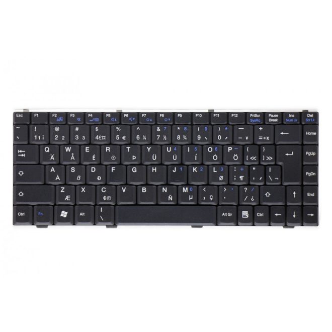 Fujitsu Amilo A1655 fekete UK angol Laptop billentyűzet
