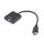 HDMI to VGA 15cm átalakító kábel (Apa/Male to Anya/Female)