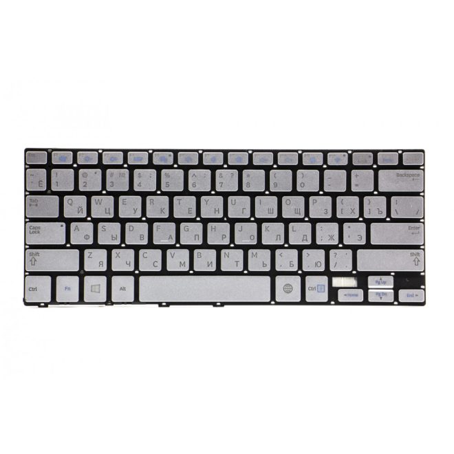 Samsung NP730U3E, NP740U3E gyári új orosz / US angol háttér-világításos szürke billentyűzet