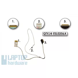   Asus X75A gyári új LCD kábel mikrofonnal (14005-00380100, QTXJ4-ESL0206A)