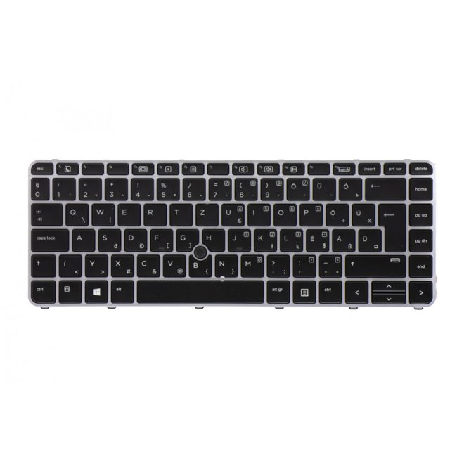 HP EliteBook 745 G4 ezüst-fekete magyar Laptop billentyűzet