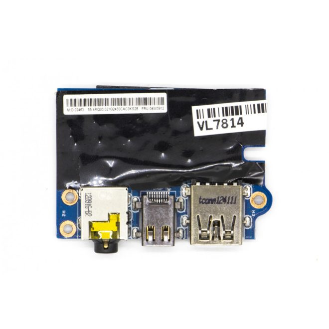 Lenovo ThinkPad X1 Carbon (1. gen., Type 34xx) használt USB / Audio / Mini Displayport panel (04W3912)
