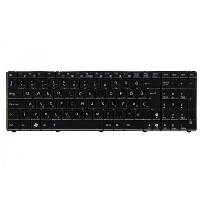 Asus K61 K61IC fekete magyarított Laptop billentyűzet