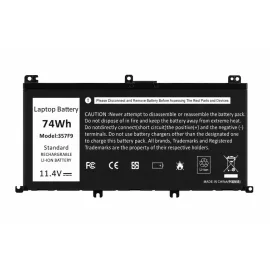   Dell Inspiron 5576, 7566 helyettesítő új 6 cellás 74Wh-ás 6480mAh akkumulátor (Type: 357F9, DP/N: 0GFJ6, 71JF4)