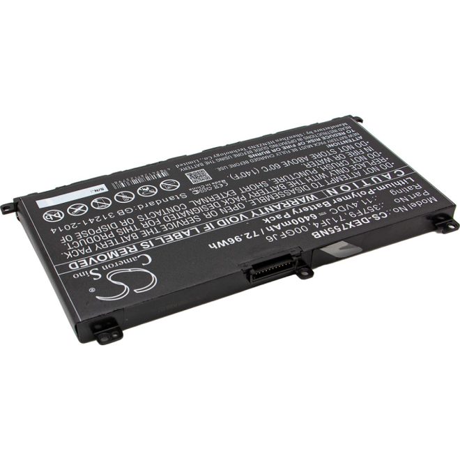 Dell Inspiron 5576, 7566 helyettesítő új 6 cellás 74Wh-ás 6480mAh akkumulátor (Type: 357F9, DP/N: 0GFJ6, 71JF4)