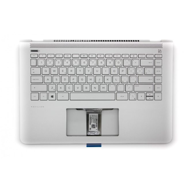 HP Pavilion 14-bk001la gyári új cseh-szlovák ezüst billentyűzet modul (927903-FL1)