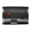 HP Omen 17T-AN100 fekete-piros bolgár / bulgár Laptop billentyűzet