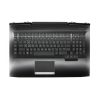 HP Omen 17T-AN100, 17-AN102X, AN-105TX, gyári új bolgár fekete-fehér háttér-világításos billentyűzet modul touchpaddal (150W, kis Center-Pin nyílás) (L14994-261)