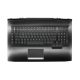 HP Omen 17T-AN100, 17-AN102X, AN-105TX, gyári új bolgár fekete-fehér háttér-világításos billentyűzet modul touchpaddal (150W, kis Center-Pin nyílás) (L14994-261)