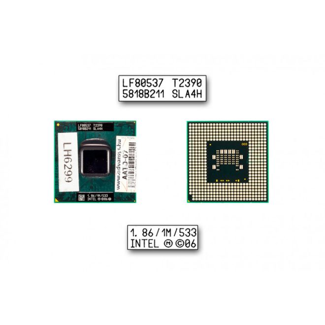 Intel Dual Core T2390 1860MHz használt CPU (SLA4H)