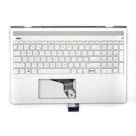 HP Pavilion 15-CK0 ezüst norvég Laptop billentyűzet