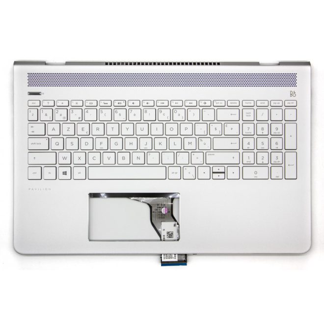 HP Pavilion 15-CC5, 15-CC6, 15-CC7, 15T-CC500 gyári új ezüst belga billentyűzet modul (929867-A41)