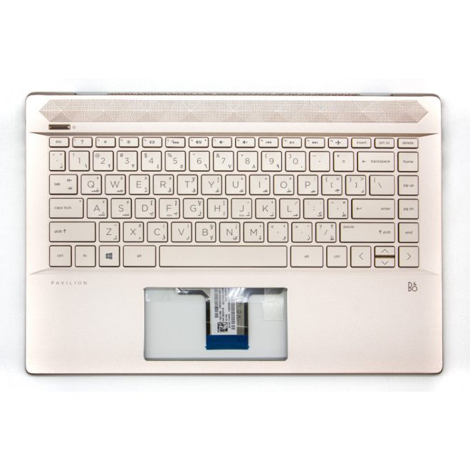 HP Pavilion 14-CE3000 arany arab angol Laptop billentyűzet