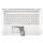 HP Pavilion 15-CC5, 15-CC6, 15-CC7, 15T-CC500 sorozathoz gyári új ezüst olasz háttér-világításos billentyűzet modul (929865-061)