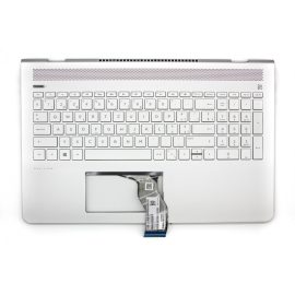   HP Pavilion 15-CC5, 15-CC6, 15-CC7, 15T-CC500 sorozathoz gyári új ezüst-rózsaszín svájci háttér-világításos billentyűzet modul (929871-BG1)