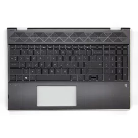   HP Pavilion X360 15T-CR000 fekete UK angol Laptop billentyűzet