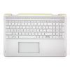 HP Envy X360 15-BP ezüst norvég Laptop billentyűzet