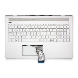 HP Pavilion 15-CC ezüst norvég Laptop billentyűzet