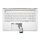 HP Pavilion 15-CC5, 15-CC6, 15-CC7, 15T-CC500 sorozathoz gyári új norvég ezüst háttér-világításos billentyűzet modul (929865-DH1)
