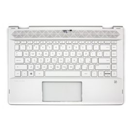  HP Pavilion X360 14T-CD000 ezüst héber Laptop billentyűzet