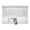 HP Pavilion 15-ck0 gyári új ezüst UK angol háttér-világításos billentyűzet modul (L01924-031)