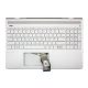 HP Pavilion 15-ck0 gyári új ezüst UK angol háttér-világításos billentyűzet modul (L01924-031)