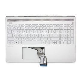   HP Pavilion 15-CK0 ezüst-fehér francia Laptop billentyűzet