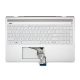 HP Pavilion 15-ck0 gyári új francia ezüst-fehér billentyűzet modul (L01929-051)