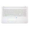 HP 15 15-da03 fehér francia Laptop billentyűzet