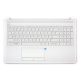HP 15 15-da04 fehér francia Laptop billentyűzet