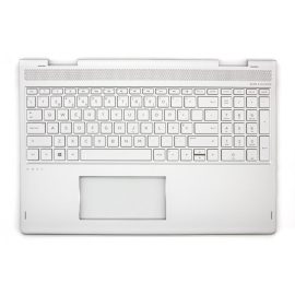 HP Envy X360 15-BP ezüst portugál Laptop billentyűzet