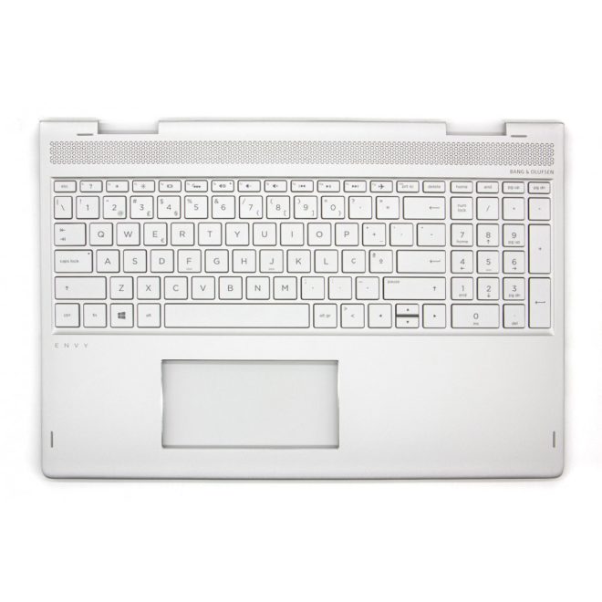 HP Envy X360 15-BP100, 15T-BP100, 15M-BP100 sorozathoz gyári új portugál ezüst háttér-világításos billentyűzet modul (UMA) (934640-131)