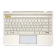 HP Envy 13-ad0, 13-ad1 gyári új ezüst-arany belga háttér-világításos billentyűzet modul (928503-A41)