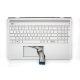 HP Pavilion 15-ck0 gyári új ezüst US angol-görög háttér-világításos billentyűzet modul (L01927-151)